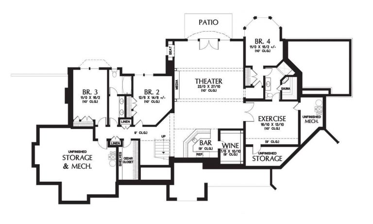 Spacious 4 Car Garage House Plans That 