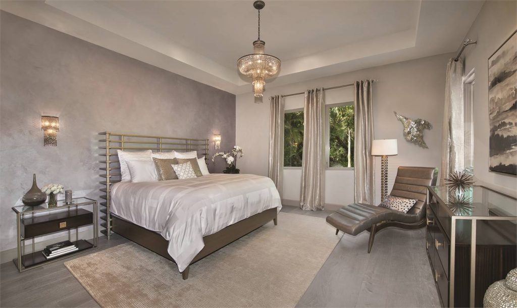 a luxe primary bedroom