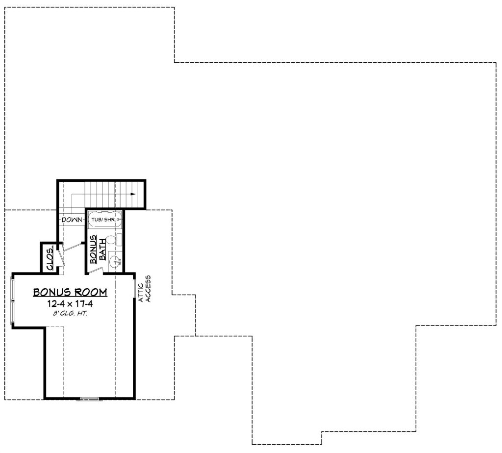 a bonus room floor plan