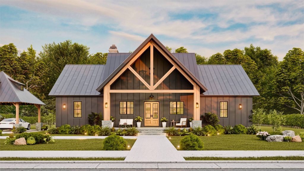 a rustic ranch house plan