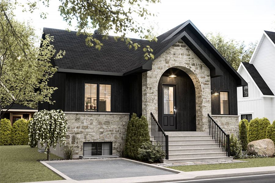 An Inverted Cottage with Two Bedrooms on the Main Level and Two in the Basement