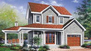 Country House Plan with 2 Bedrooms and 1.5 Baths - Plan 4576