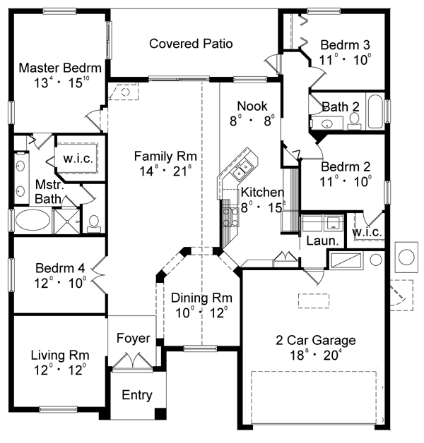 Contemporary House Plan with 4 Bedrooms - Plan 8915 - Plan 8915